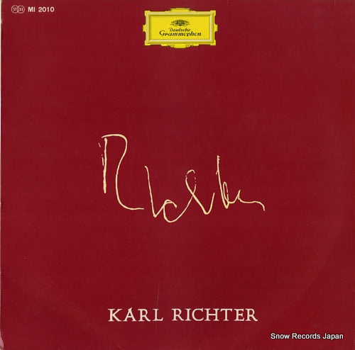 RICHTER, KARL bei der probe und aufnahme des weihnachtsoratoriums MI2010