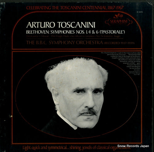 TOSCANINI, ARTURO beethoven;symphonies nos.1,4 and 6("pastorale") IC-6015
