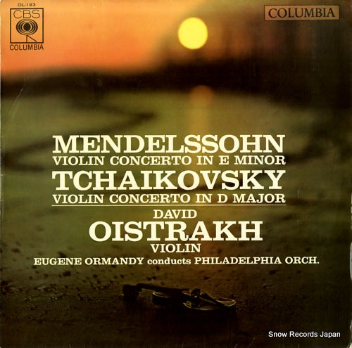 OISTRAKH, DAVID mendelssohn & tchaikovsky; violin concertos OL-193