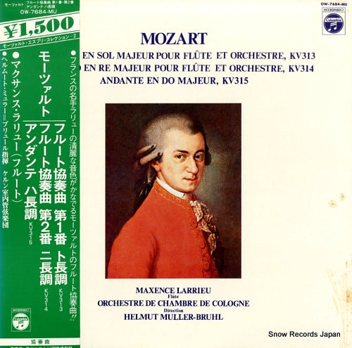 MULLER-BRUHL, HELMUT mozart; deux concertos pour flute,andante,kv 315 OW-7684-MU
