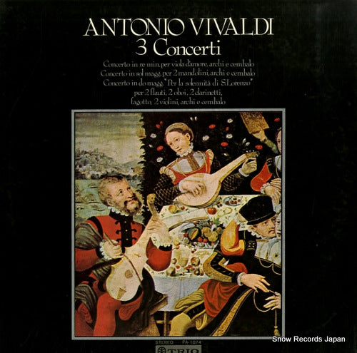 ORCHESTRA DA DELL'ANGELICUM vivaldi; 3 concerti PA-1074