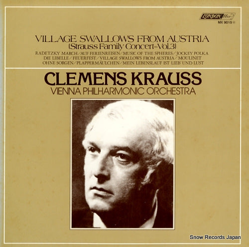 KRAUSS, CLEMENS village swallows from austria - strauss family concert vol.3 MX9015M
