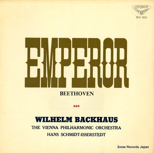BACKHAUS, WILHELM beethoven; piano concerto no.5 "emperor" SLC1232