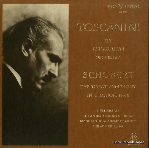 TOSCANINI, ARTURO schubert; the great symphony in c major,no.9 LD2663