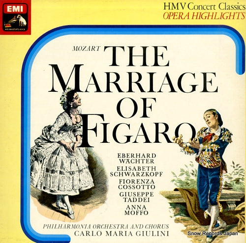 GIULINI, CARLO MARIA mozart; the marriage of figaro SXLP30303