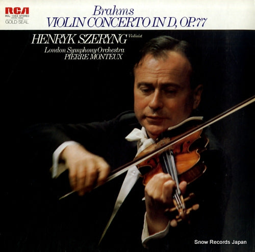SZERYNG, HENRYK brahms; violin concerto in d,op.77 RCL-1053