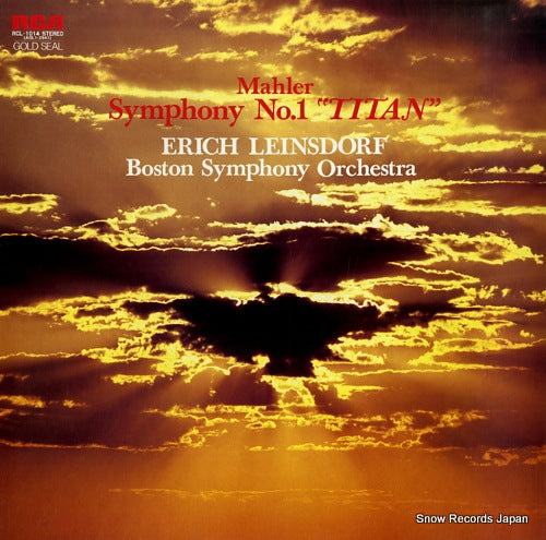 LEINSDORF, ERICH mahler; symphony no.1 "titan" RCL-1014