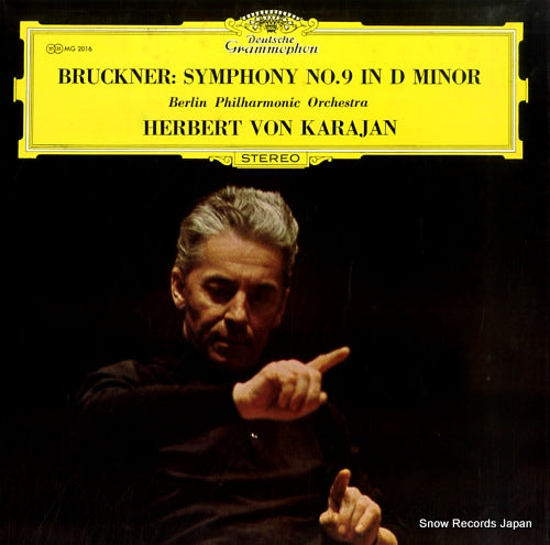 KARAJAN, HERBERT VON bruckner; symphony no.9 in d minor MG2016