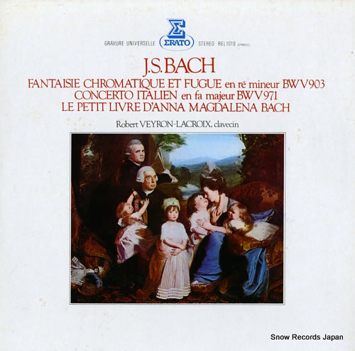 VEYRON-LACROIX, ROBERT bach; fantaisie chromatique et fugue en re mineur bwv903 REL1019