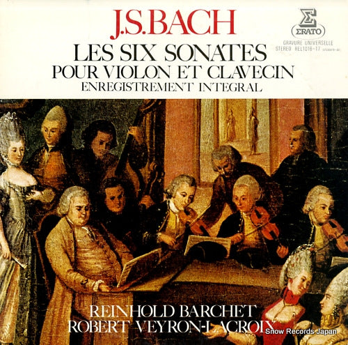 VEYRON-LACROIX, ROBERT bach; les six sonates REL1016-17