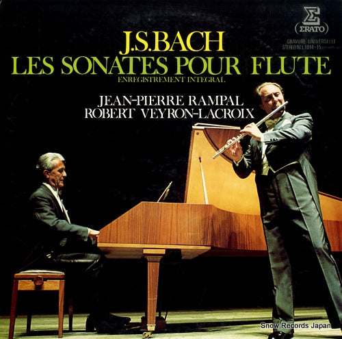 VEYRON-LACROIX, ROBERT bach; les sonates pour flute REL1014-15
