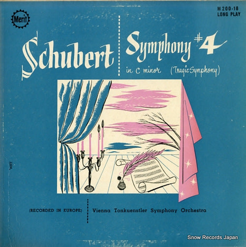 VIENNA TONKUENSTLER SYMPHONY ORCHESTRA schubert; symphony no.4 in c minor "tragic symphony" M200-18/P12-18