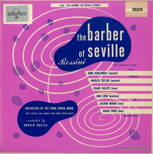 QUESTA, ANGELO rossini; the barber of seville 20224