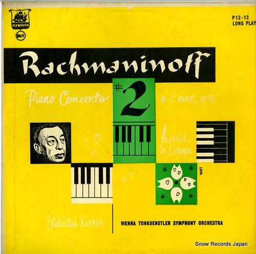 VIENNA TONKUNSTLER SYMPHONY ORCHESTRA rachmaninoff; piano concerto no.2 in c minor,op.18 P12-12