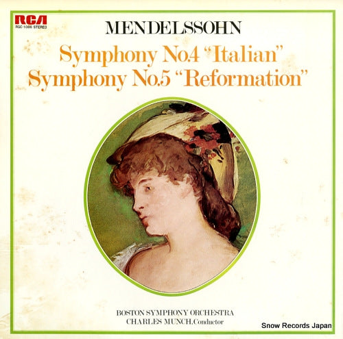 MUNCH, CHARLES mendelssohn; symphony no.4 in a,op.90 "italian" RGC-1086