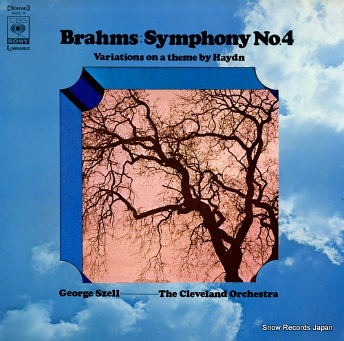 SZELL, GEORGE brahms: symphony no.4 in e minor, op.98 SOCL8