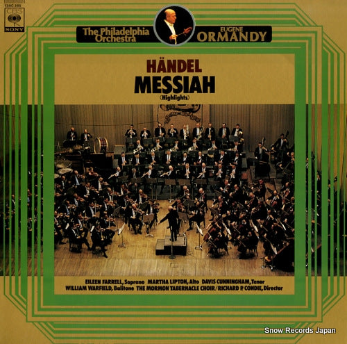 ORMANDY, EUGENE handel; messiah highlights 13AC285