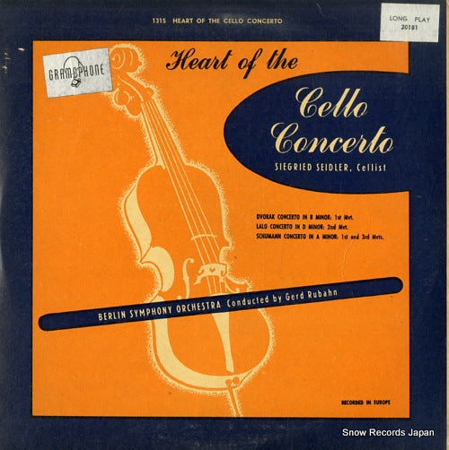 RUBAHN, GERD heart of the cello concerto GRAMOPHONE20181
