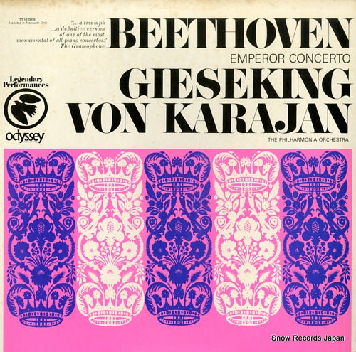 GIESEKING, WALTER beethoven; concerto no.5 in e-flat major for piano and orchestra op.73, "emperor" 32160029