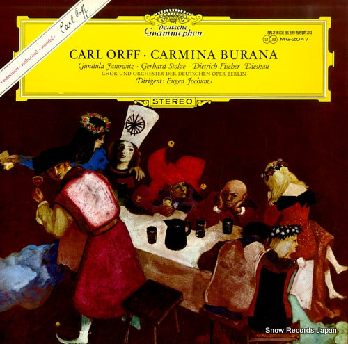 JOCHUM, EUGEN carl orff; carmina burana MG2047