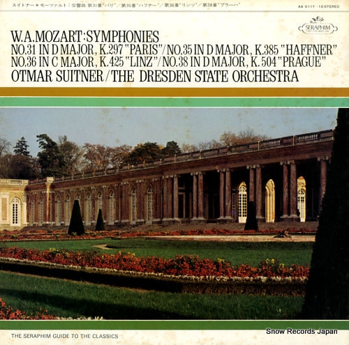 SUITNER,OTMAR mozart; symphonies no.31 in d major, k.297 paris AA.5117-18