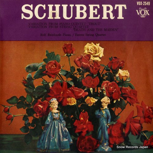 ENDRES STRING QUARTET schubert; variation from piano quintet "trout" VOX-2549