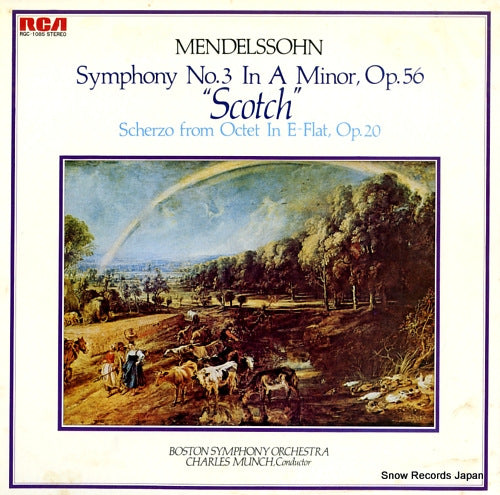 MUNCH, CHARLES mendelssohn; symphony no.3 in a minor, op.56 "scotch" RGC-1085