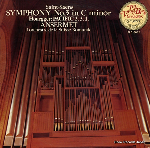 ANSERMET, ERNEST saint-saens; symphony no.3 in c minor SLC6032