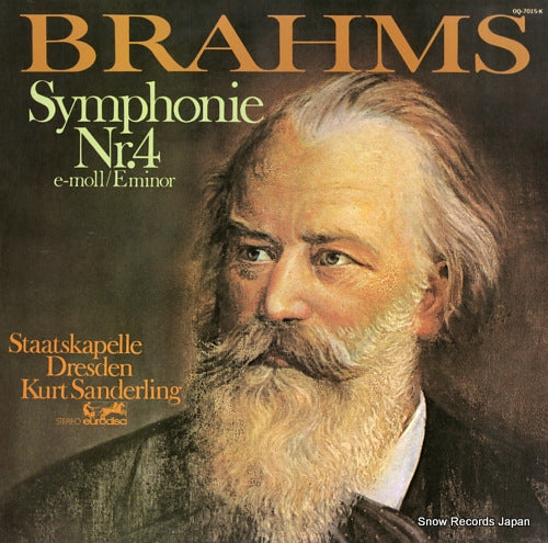 SANDERLING, KURT brahms; symphonie nr.4 OQ-7015-K