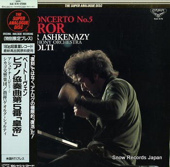 ASHKENAZY, VLADIMIR beethoven; piano concerto no.5 emperor  KIJC9176
