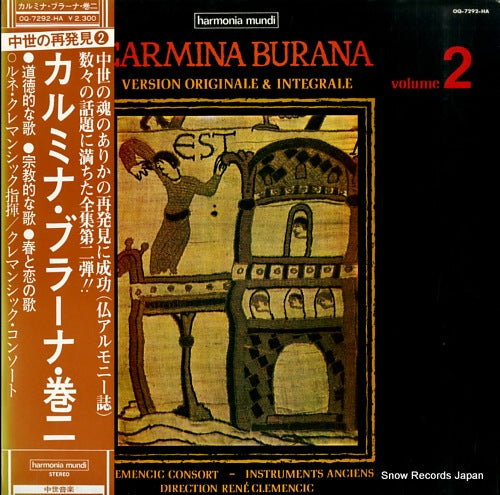 CLEMENCIC, RENE carmina burana vol.2 OQ-7292-HA