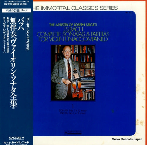 SZIGETI, JOSEPH bach; complete sonatas & partitas MZ5111