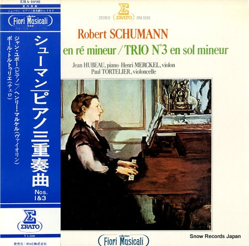 HUBEAU, JEAN schumann; trio n.1 & n.3 ERA-1098