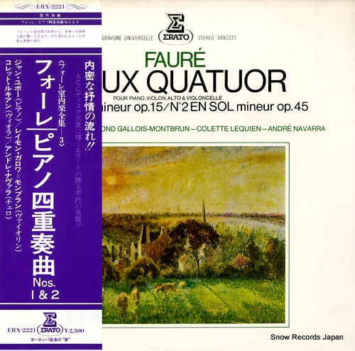 HUBEAU, JEAN faure; deux quatuor ERX2221