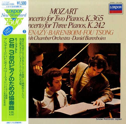 ASHKENAZY, VLADIMIR mozart; concerto for two pianos k.365 L15C-2203