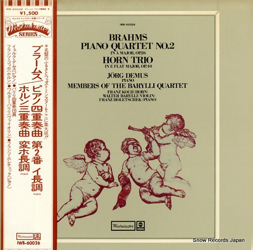 DEMUS, JORG brahms; piano quartet no.2 IWB-60026