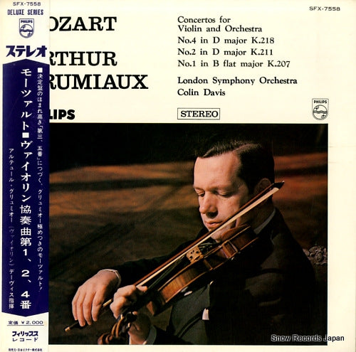GRUMIAUX, ARTHUR mozart; violin concertos no.1, 2 & 4 SFX-7558