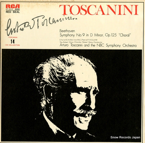TOSCANINI, ARTURO beethoven; symphony no.9 in d minor, op.125 "choral" AT-1014