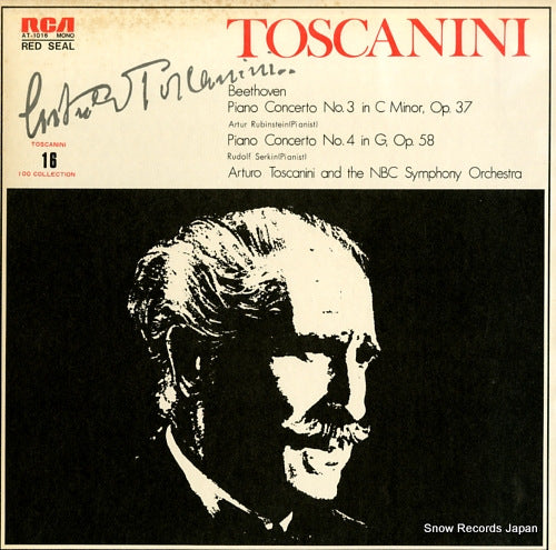 TOSCANINI, ARTURO beethoven; piano concerto no.3 in c minor, op.37 AT-1016
