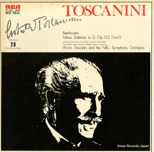 TOSCANINI, ARTURO beethoven; missa solemnis in d, op.123 (vol.1) AT-1020