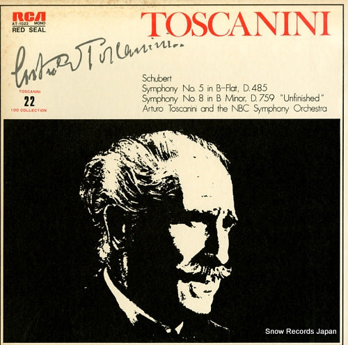 TOSCANINI, ARTURO schubert; symphony no.5 in b-flat, d.485 AT-1022