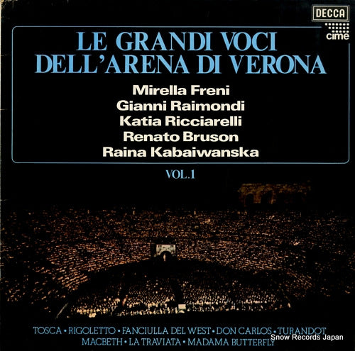 GATTO, ARMANDO le grandi voci dell'arena di verona vol.1 SDD570