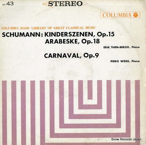 THEN-BERGH, ERIK / PIERO WEISS schumann; kinderszenen / carnaval MS-43