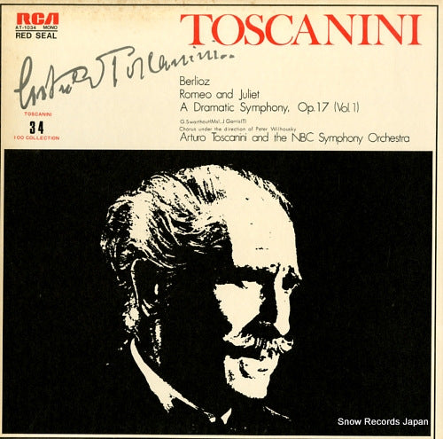 TOSCANINI, ARTURO berlioz; romeo and juliet a dramatic symphony, op.17 (vol.1) AT-1034