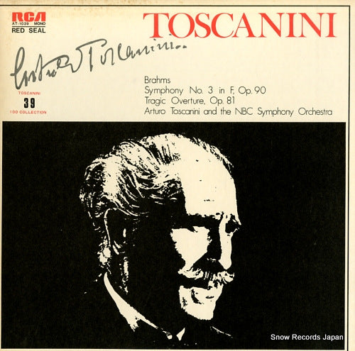 TOSCANINI, ARTURO brahms; symphony no.3 in f, op.90 AT-1039