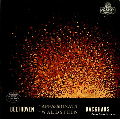 BACKHAUS, WILHELM beethoven; "appassionata", "waldstein" LC31