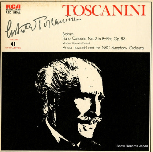 TOSCANINI, ARTURO brahms; piano concerto no.2 in b-flat, op.83 AT-1041