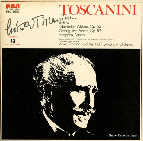 TOSCANINI, ARTURO brahms; liebeslieder waltzes, op.52 AT-1043