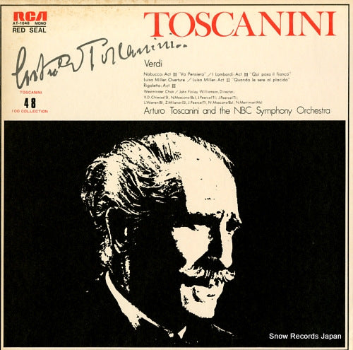 TOSCANINI, ARTURO verdi; nabucco: act iii "va pensiero", +more AT-1048
