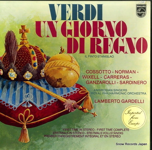 GARDELLI, LAMBERTO verdi; un giorno di regno 6703055